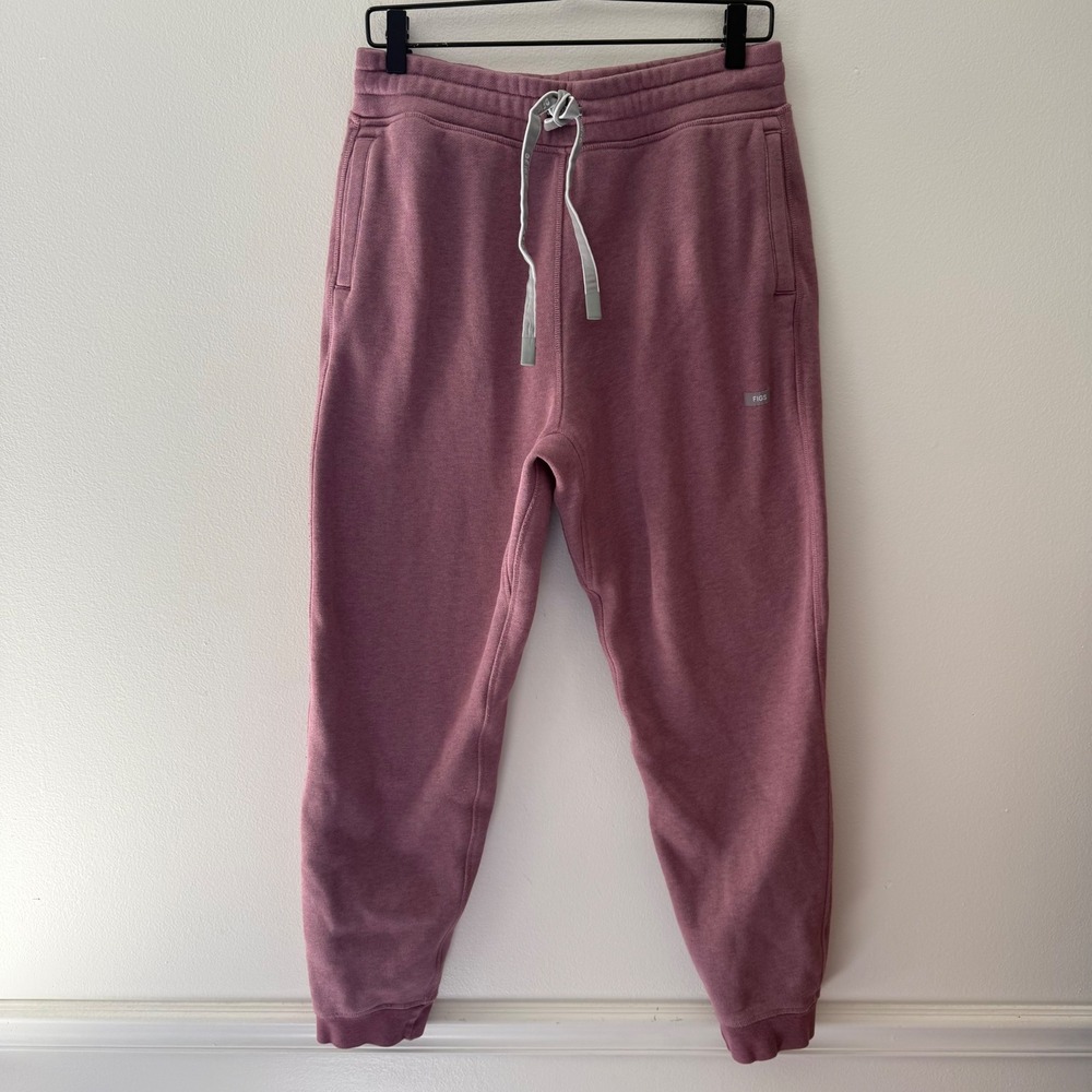 FIGS womens Mauve Cotton Blend Fleece Jogger Sweatpants small
